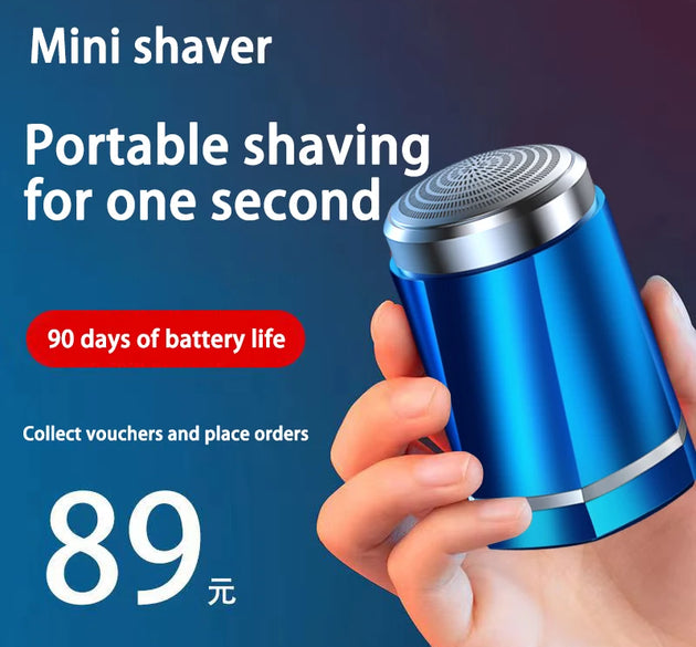 Mini Rechargeable Electric Shaver for Men Wet and Dry Use