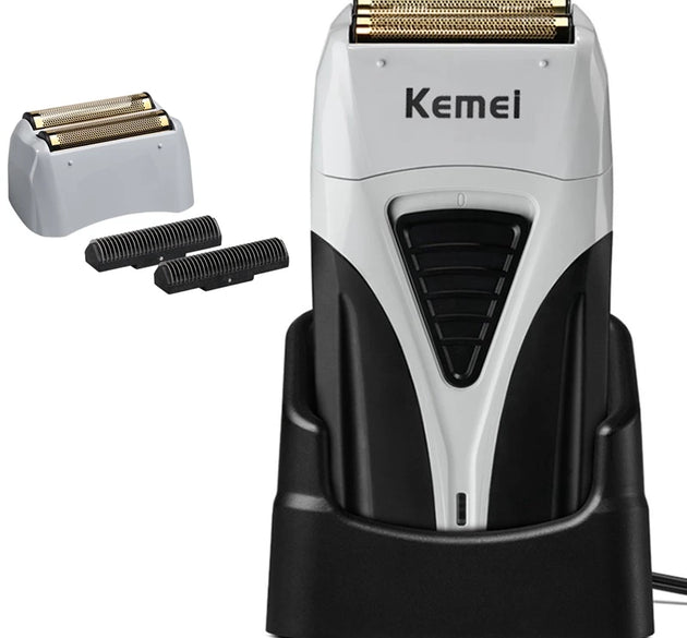 Rechargeable Electric Shaver and Beard Razor for Men Bald Head Grooming