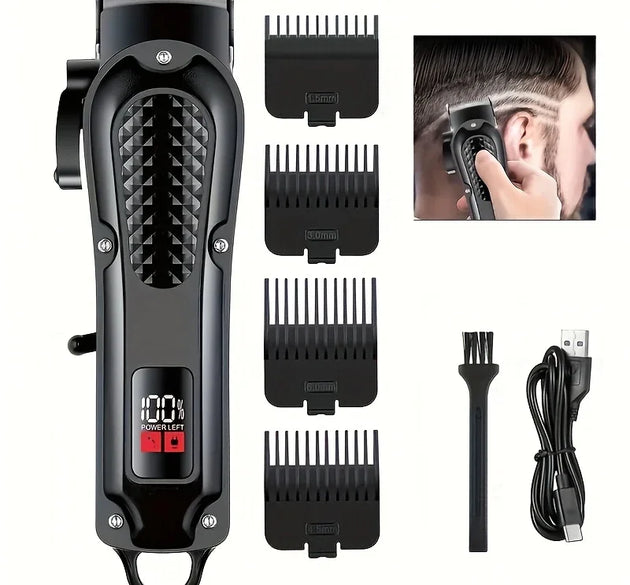 Professional Cordless Hair Clipper and Beard Trimmer for Men